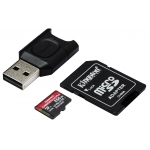 Kingston 256GB Canvas React Plus Micro SD (SDXC) Card UHS-II, U3, V90, A1, 285MB/s R, 165MB/s W