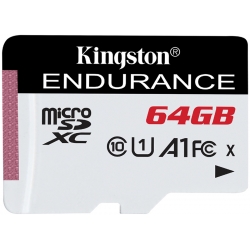 Kingston 64GB High Endurance Micro SD (SDXC) Card U1 A1, 95MB/s R, 30MB/s W