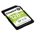 Kingston 128GB Canvas Select Plus SD (SDXC) Card U3, V30, 100MB/s R, 85MB/s W