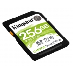 Kingston 256GB Canvas Select Plus SD (SDXC) Card U3, V30, 100MB/s R, 85MB/s W